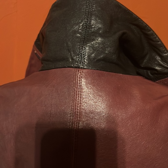 BCBG MAXAZRIA MOTO LEATHER JACKET ……028 - Picture 11 of 16